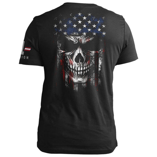 American Flag -Skull
