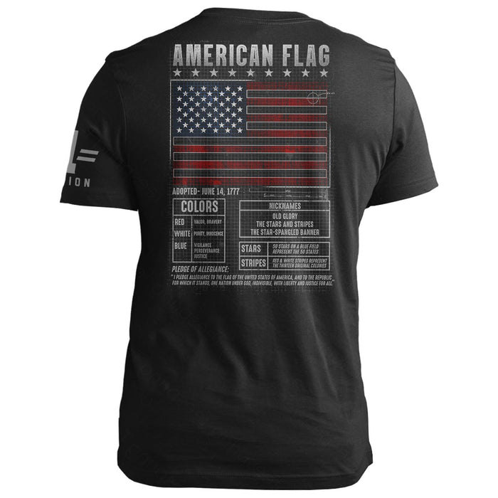 American Flag Blueprint