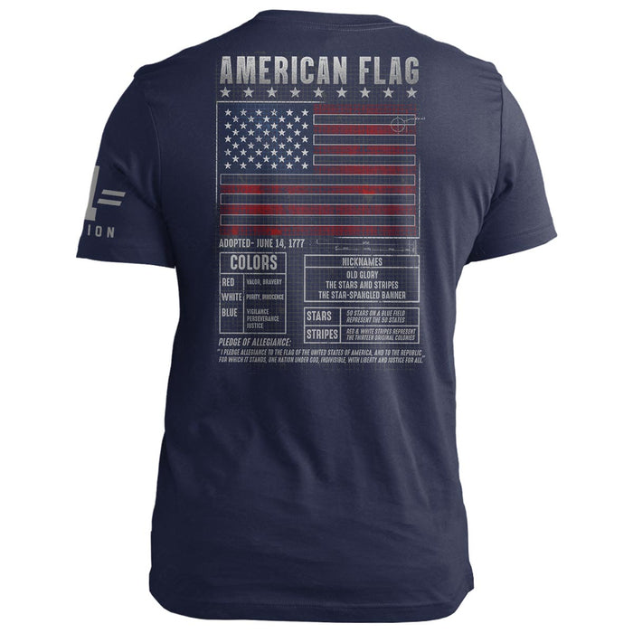 American Flag Blueprint