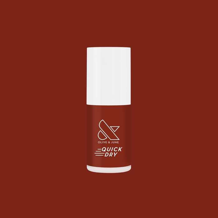 Americano quick dry polish bottle in rich coffee brown for bold, long-lasting at home manicure and mani looks