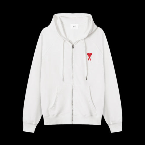 Ami Paris White Zip Up
