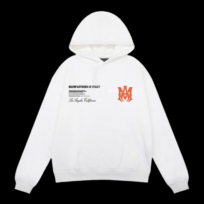 Amiri ‘Manafactured In Italy’ Hoodie White