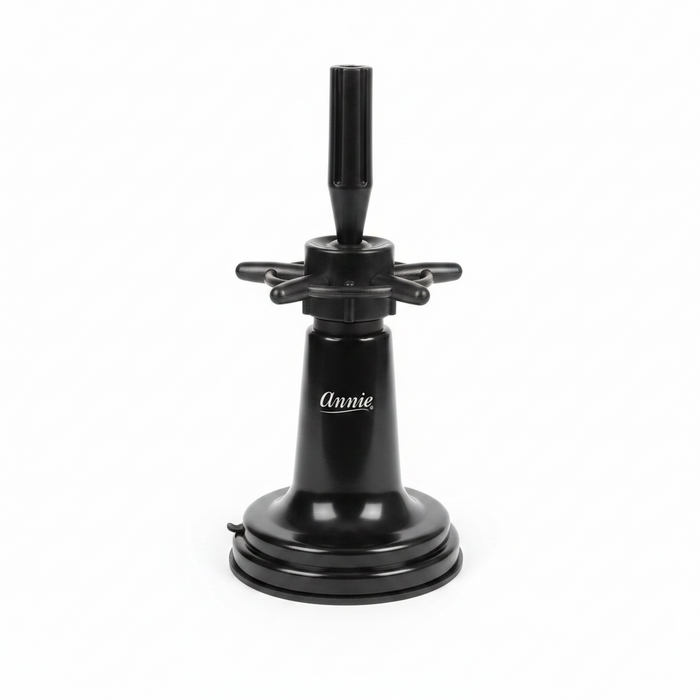 Annie Mannequin Holder with Suction Table Stand, 1 Count, Black