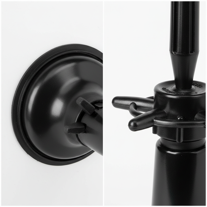 Annie Mannequin Holder with Suction Table Stand, 1 Count, Black