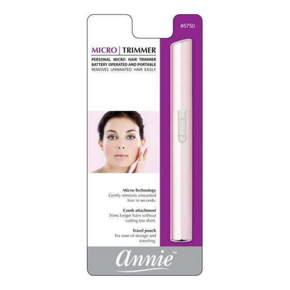 Annie Micro Facial Trimmer, 1 Count, Pink