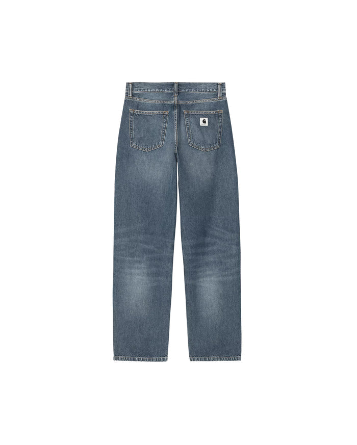 Arin Pant Blue Dark Used Wash Femme