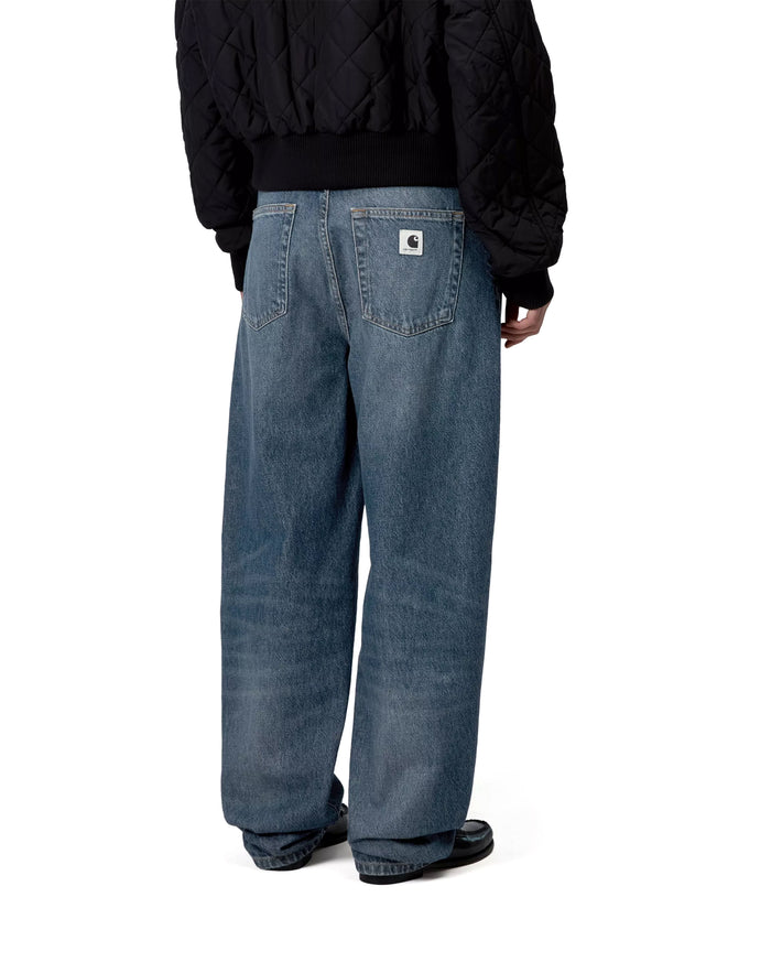 Arin Pant Blue Dark Used Wash Femme