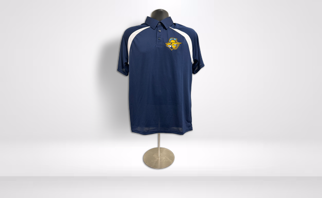 Atlanta Gladiators Adult AK Navy and White Polo