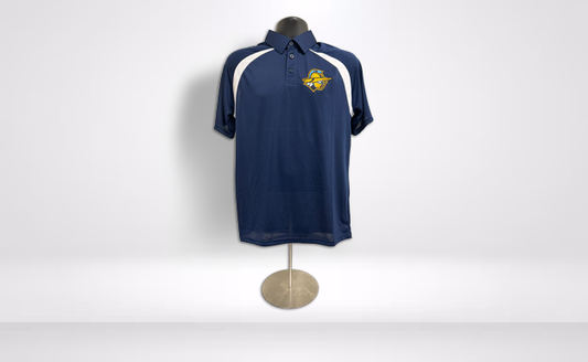 Atlanta Gladiators Adult AK Navy and White Polo
