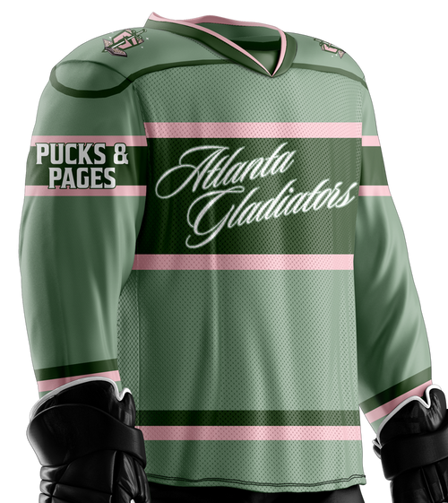 Atlanta Gladiators Book Club CUSTOM Romance Jersey Preorder