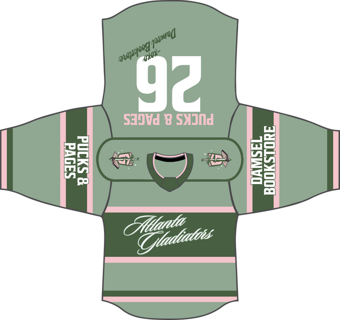 Atlanta Gladiators Book Club CUSTOM Romance Jersey Preorder