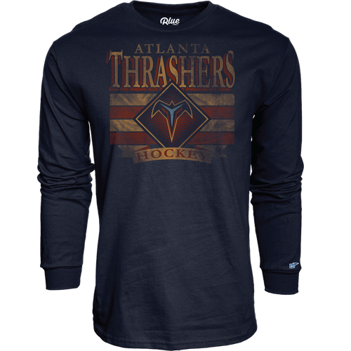 Atlanta Thrashers Navy Long Sleeve Shirt