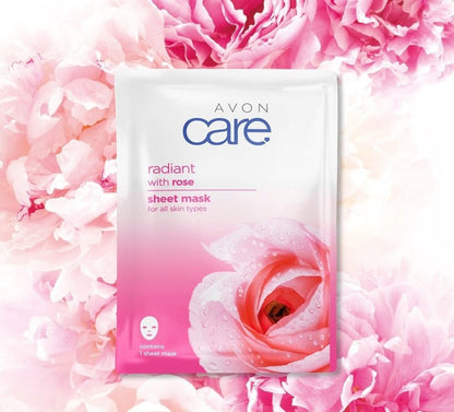 Avon Care Rose Radiant Sheet Mask