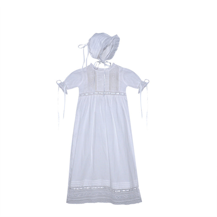 Baby Sen Jordan Christening Gown-White