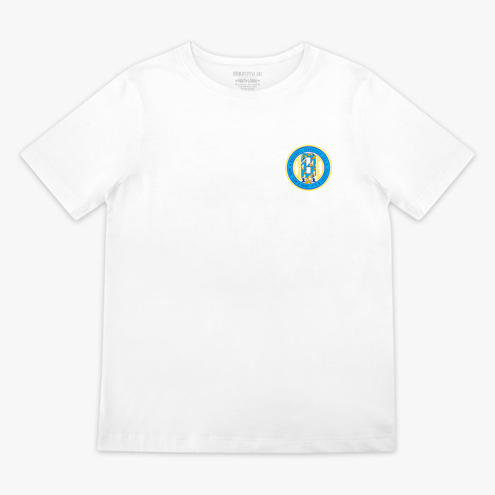 White Banana youth graphic tee — front view