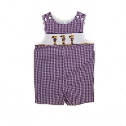 Banbury Purple Gingham Football Shortall