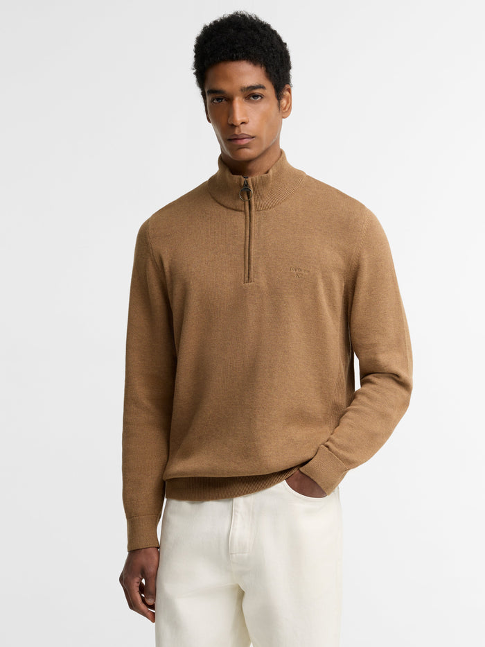 Barbour Cotton Half Zip Knit