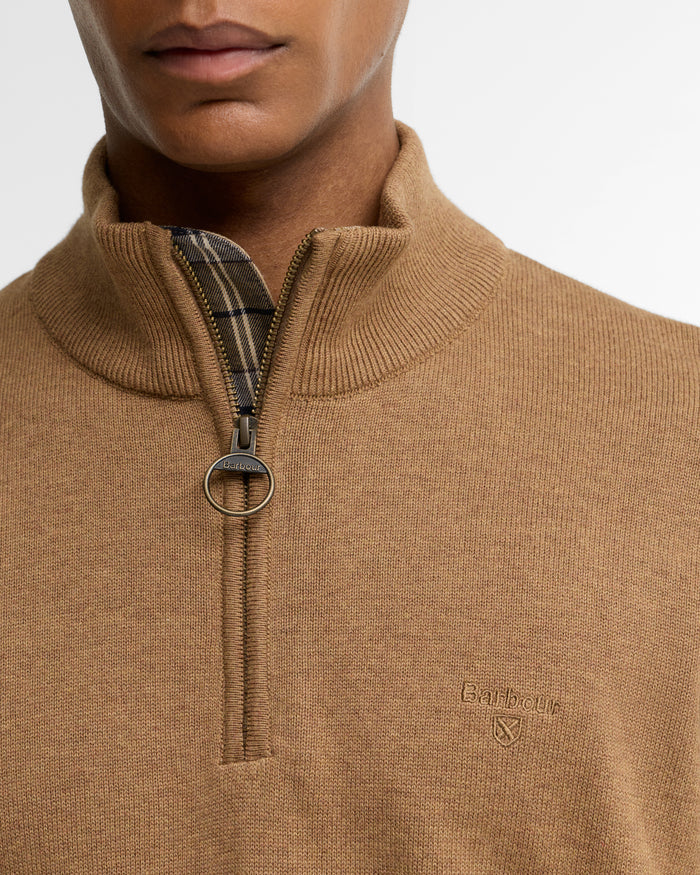 Barbour Cotton Half Zip Knit