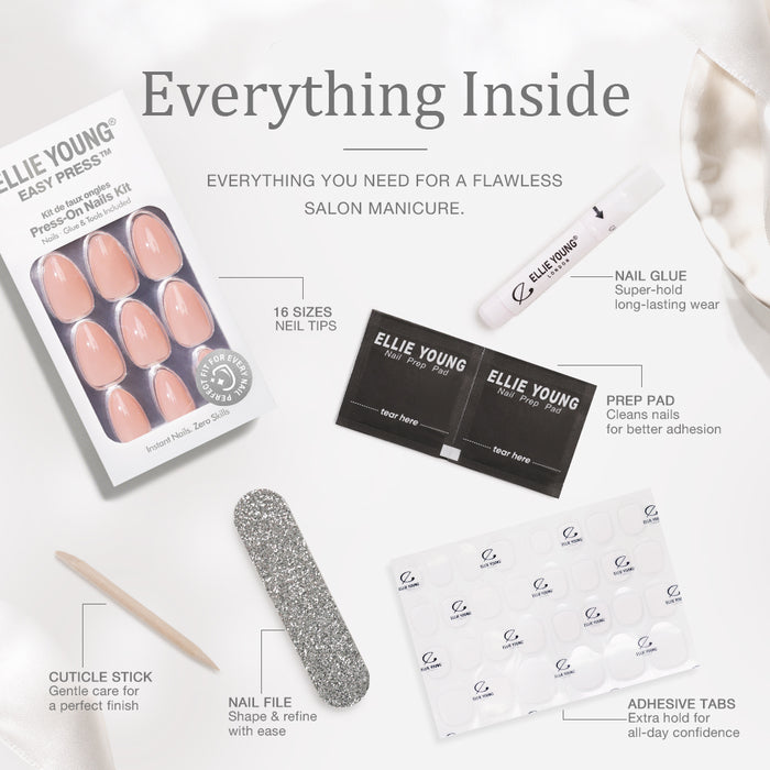 Barely There | Short Almond | EASY PRESS™