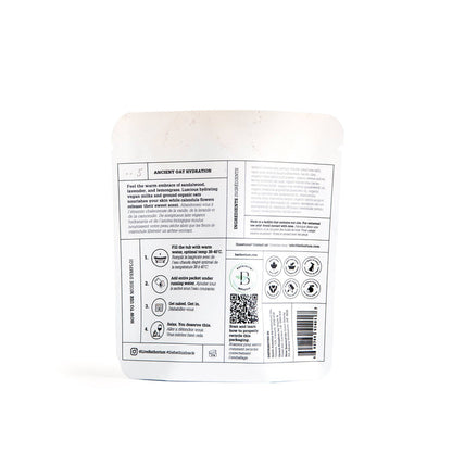Bathorium Ancient Oat Hydration Crush Bath Soak in 120g jar, featuring oats and soothing ingredients for nourishing bath experience.