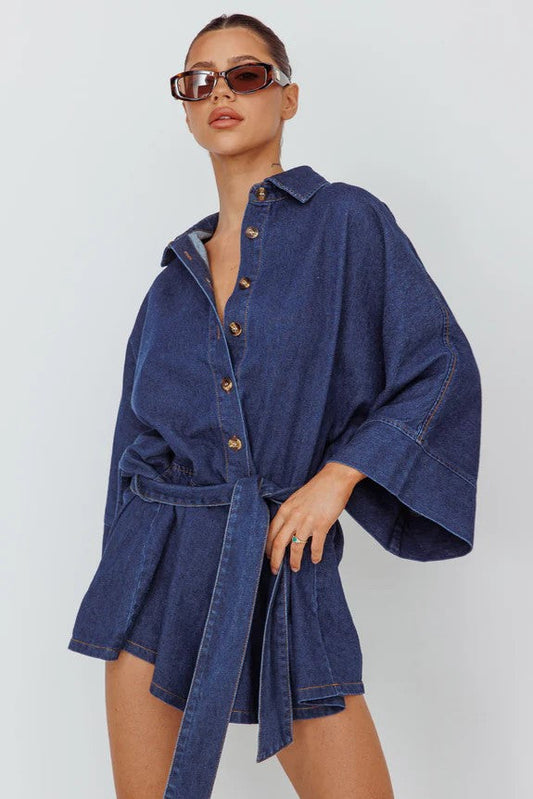 Bell Denim Romper