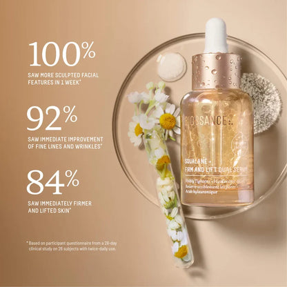 Biossance  Firm and Lift Hydrating Dual Serum with Hyaluronic Acid + Squalane NIB