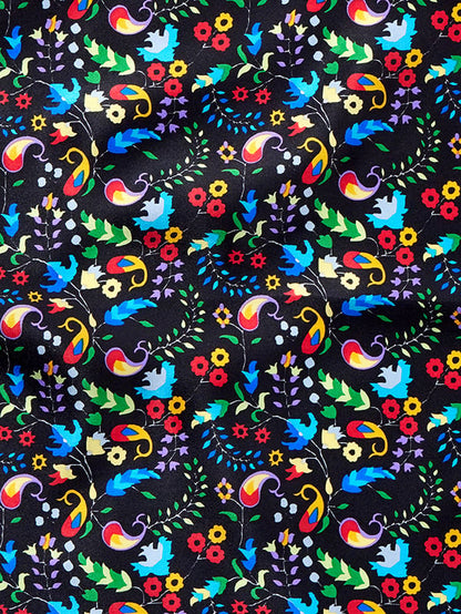 Black All Over Silk Pocket Square