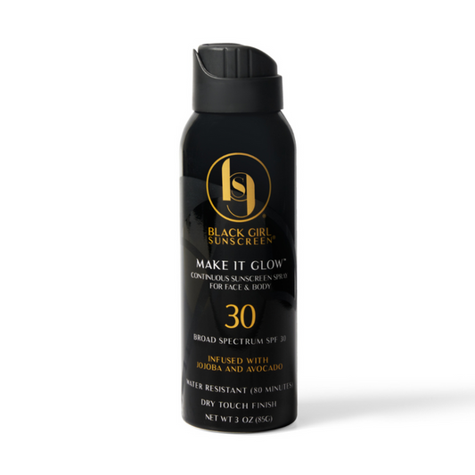 BLACK GIRL SUNSCREEN Make It Glow Sunscreen Spray 3oz