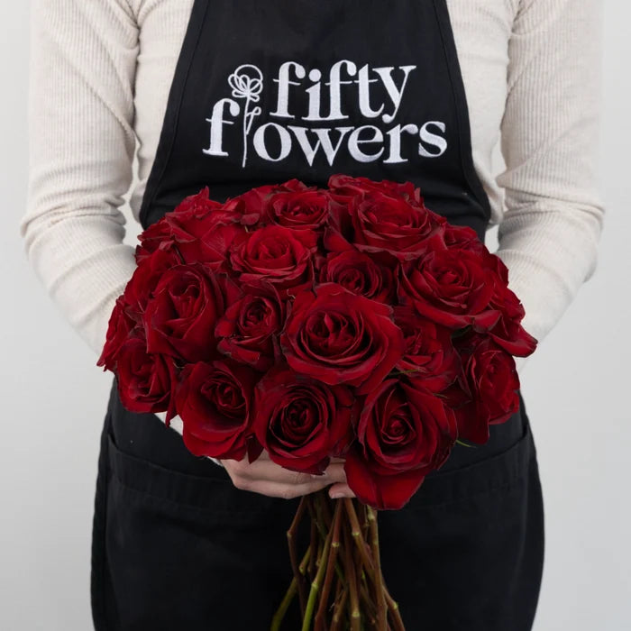 Black Pearl Novelty Rose Apron - Image