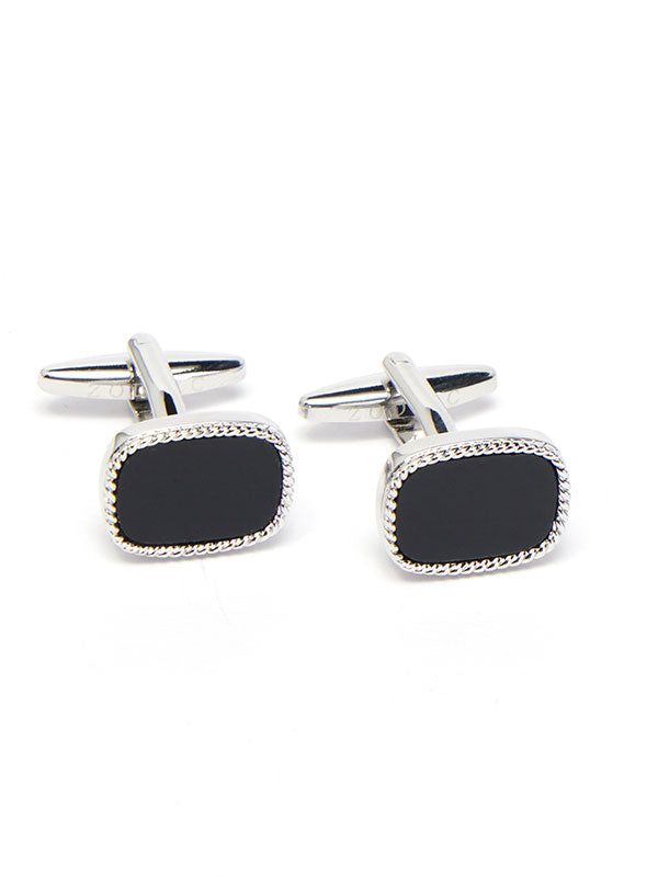 Black Stone Cufflinks