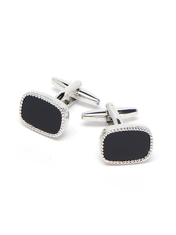 Black Stone Cufflinks