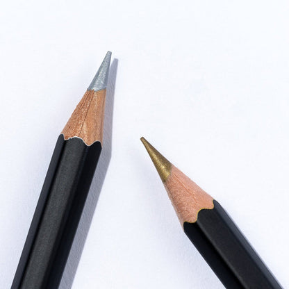Blackwing Lab 05.13.25 Pencils in metallic gold and silver