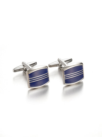 Blue Enamel Cufflinks