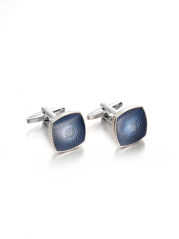 Blue Enamel Cufflinks