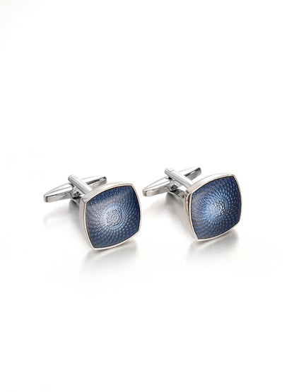 Blue Enamel Cufflinks