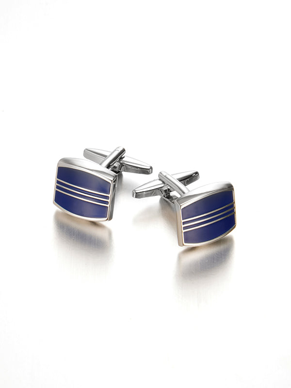 Blue Enamel Cufflinks