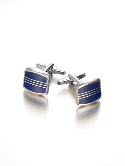 Blue Enamel Cufflinks