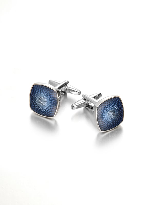Blue Enamel Cufflinks