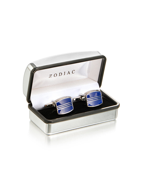 Blue Enamel Cufflinks