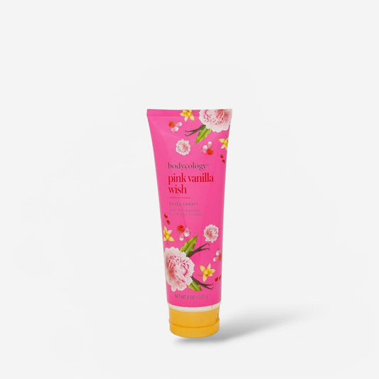 Bodycology Shea Butter Body Cream Pink Vanilla Wish 227g كريم الجسم بزبدة الشيا من بودي كولوجي برائحة الفانيليا الوردية - Princess Cosmetics Qatar