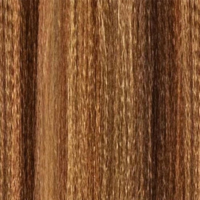OUTRE boho box braids hair extensions in warm brown tones with textured strands