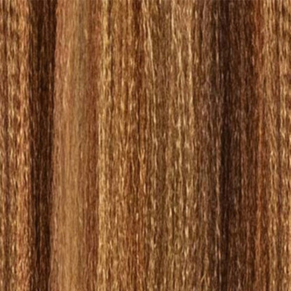 OUTRE boho box braids hair extensions in warm brown tones with textured strands