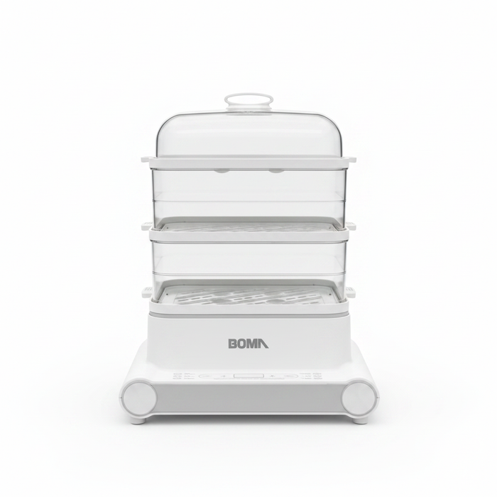 Boma 3-Tier Electric Food Steamer - White Background