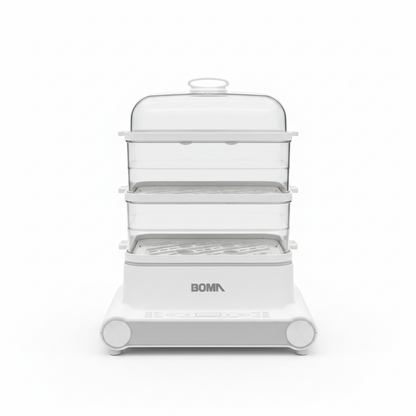 Boma 3-Tier Electric Food Steamer - White Background