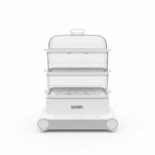 Boma 3-Tier Electric Food Steamer - White Background