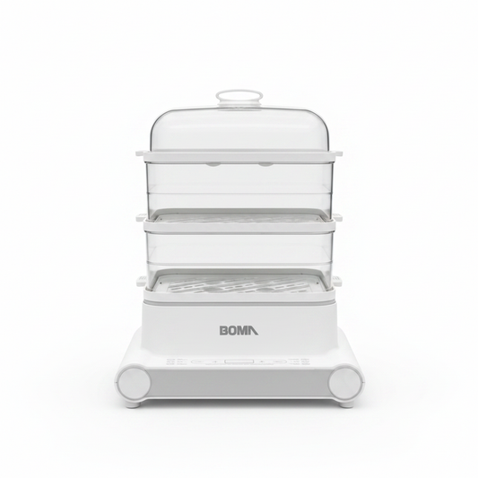 Boma 3-Tier Electric Food Steamer - White Background