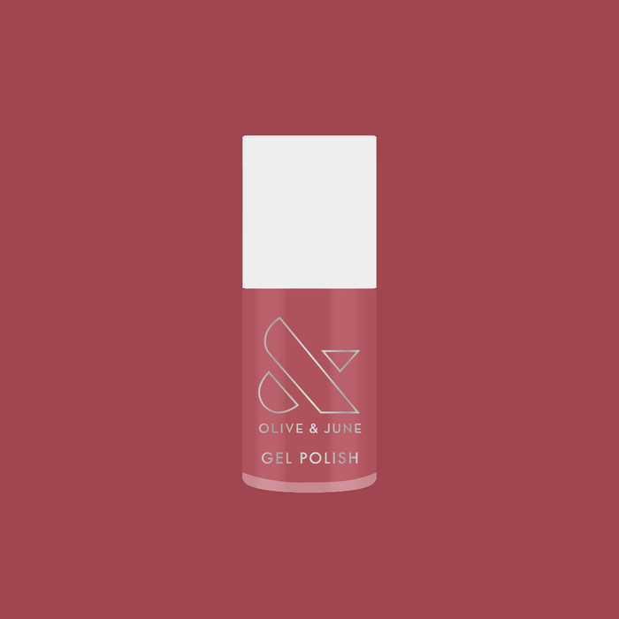 Boysenberry Glass gel polish bottle showing a sheer berry jelly shade for layering in at-home manis by Olive and June