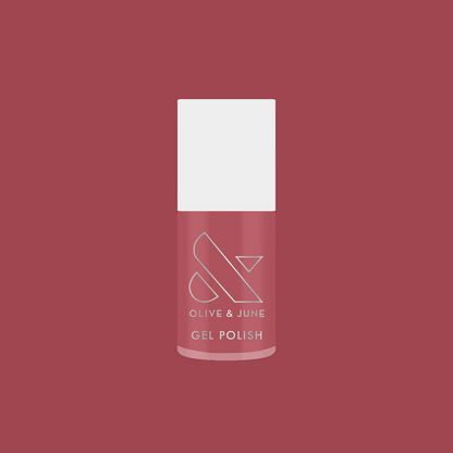 Boysenberry Glass gel polish bottle showing a sheer berry jelly shade for layering in at-home manis by Olive and June