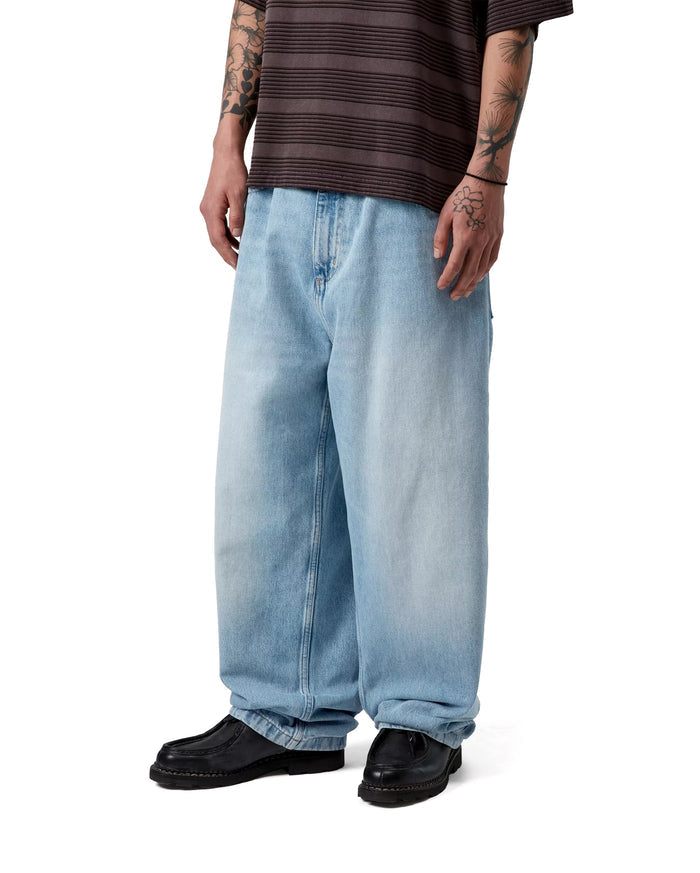 Brandon Pant Blue Heavy Worn Bleached