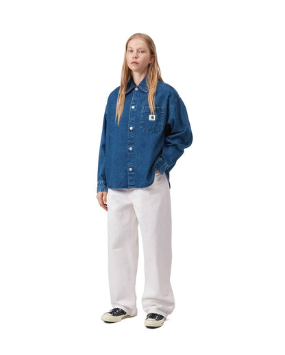 Brandon Pant White Rinsed Femme